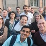 Group  photo in Piazza Plebiscito, next to the Royal Palace